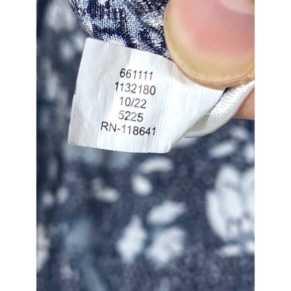 Lane Bryant Illusion Floral Blouse 22 Babydoll Lace Flutter Fairycore Boho Flowy - Picture 9 of 9